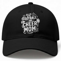 Football And Cheer Mom Quote Baseball Cap Team Supporter Gift Idea