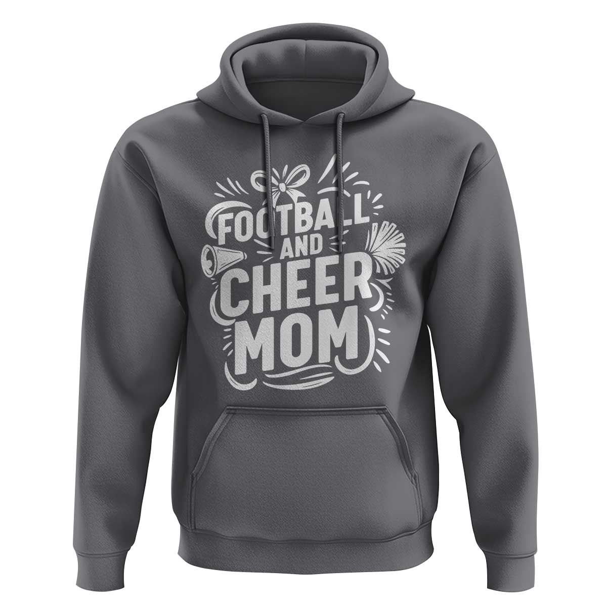 Football And Cheer Mom Quote Hoodie Team Supporter Gift Idea - Wonder Print Shop