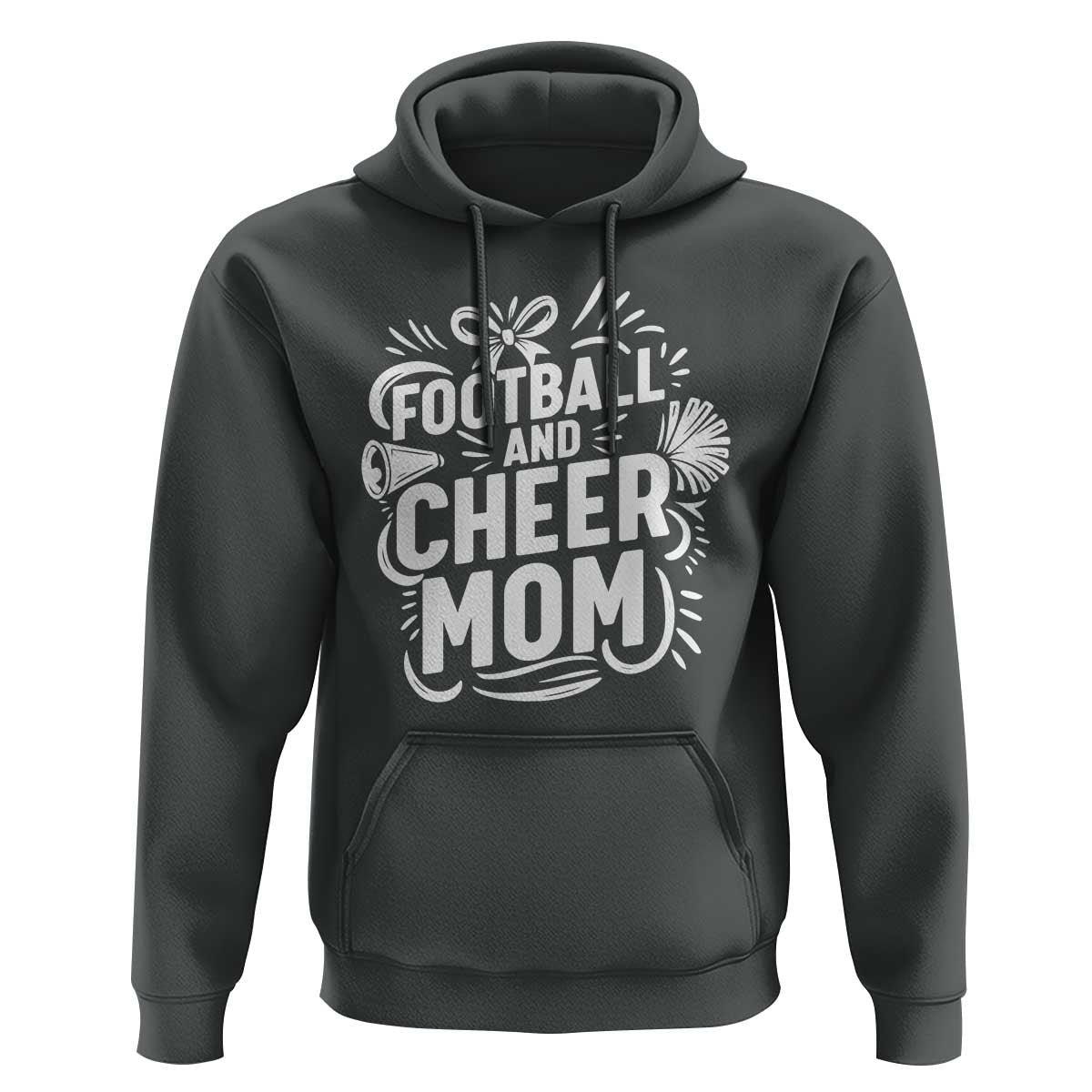Football And Cheer Mom Quote Hoodie Team Supporter Gift Idea - Wonder Print Shop