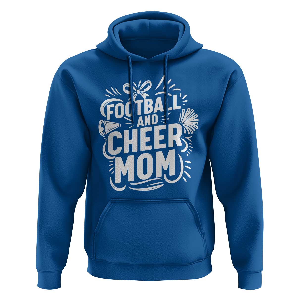 Football And Cheer Mom Quote Hoodie Team Supporter Gift Idea - Wonder Print Shop