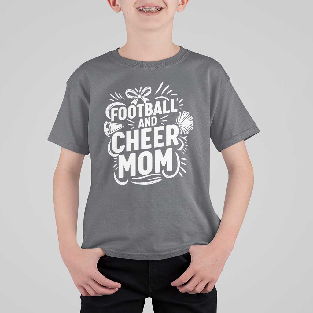 Football And Cheer Mom Quote T Shirt For Kid Team Supporter Gift Idea - Wonder Print Shop