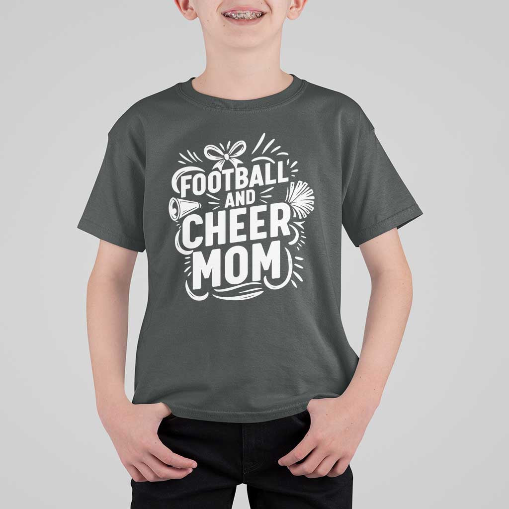 Football And Cheer Mom Quote T Shirt For Kid Team Supporter Gift Idea - Wonder Print Shop