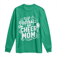 Football And Cheer Mom Quote Long Sleeve Shirt Team Supporter Gift Idea - Wonder Print Shop