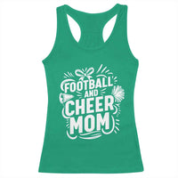 Football And Cheer Mom Quote Racerback Tank Top Team Supporter Gift Idea - Wonder Print Shop