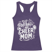 Football And Cheer Mom Quote Racerback Tank Top Team Supporter Gift Idea - Wonder Print Shop