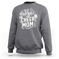 Football And Cheer Mom Quote Sweatshirt Team Supporter Gift Idea - Wonder Print Shop