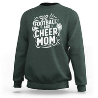 Football And Cheer Mom Quote Sweatshirt Team Supporter Gift Idea - Wonder Print Shop