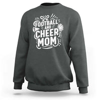 Football And Cheer Mom Quote Sweatshirt Team Supporter Gift Idea - Wonder Print Shop