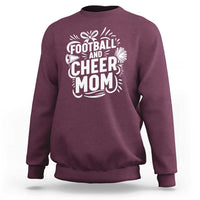 Football And Cheer Mom Quote Sweatshirt Team Supporter Gift Idea - Wonder Print Shop