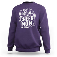 Football And Cheer Mom Quote Sweatshirt Team Supporter Gift Idea - Wonder Print Shop