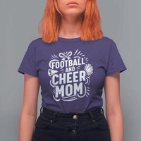 Football And Cheer Mom Quote T Shirt For Women Team Supporter Gift Idea - Wonder Print Shop