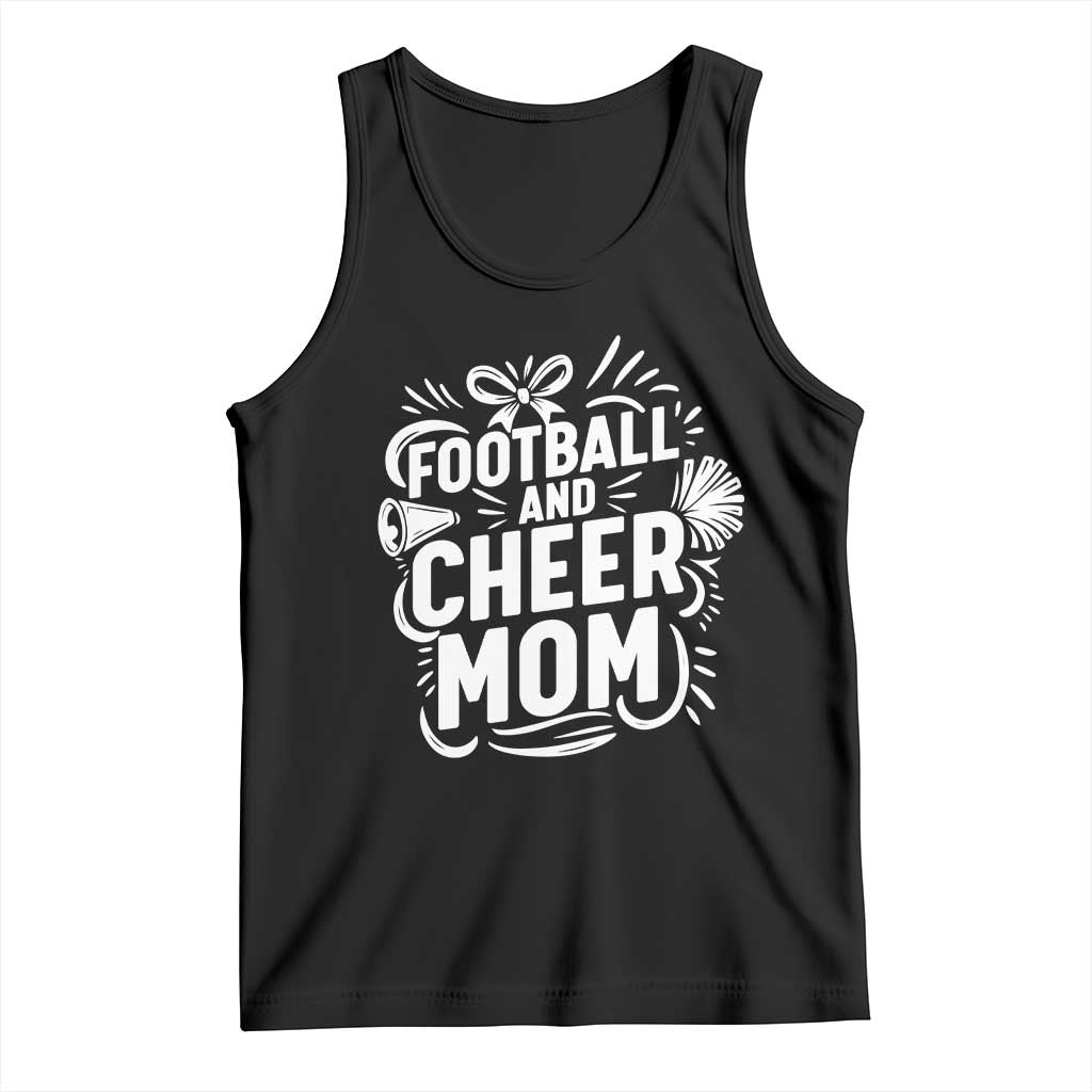 Football And Cheer Mom Quote Tank Top Team Supporter Gift Idea - Wonder Print Shop