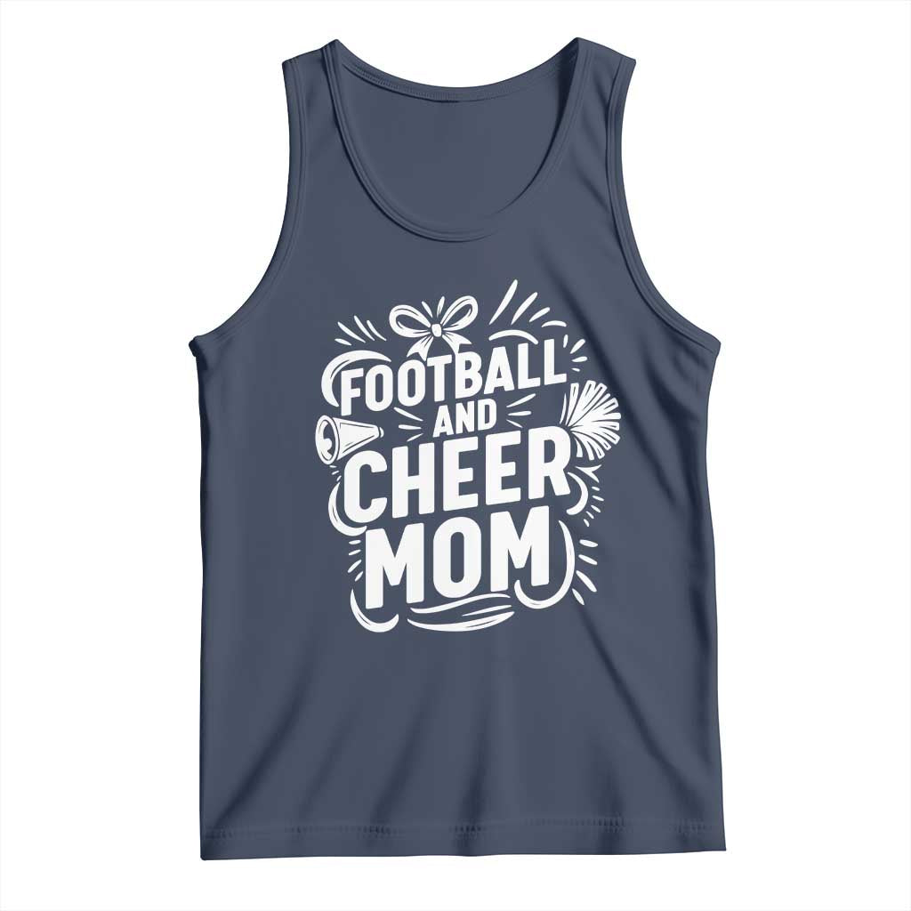 Football And Cheer Mom Quote Tank Top Team Supporter Gift Idea - Wonder Print Shop