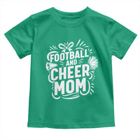 Football And Cheer Mom Quote Toddler T Shirt Team Supporter Gift Idea - Wonder Print Shop