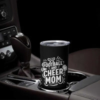 Football And Cheer Mom Quote Tumbler Cup Team Supporter Gift Idea - Wonder Print Shop