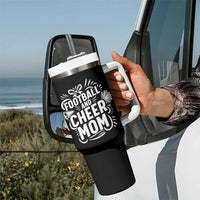 Football And Cheer Mom Quote Tumbler With Handle Team Supporter Gift Idea - Wonder Print Shop