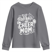 Football And Cheer Mom Quote Youth Sweatshirt Team Supporter Gift Idea - Wonder Print Shop