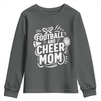 Football And Cheer Mom Quote Youth Sweatshirt Team Supporter Gift Idea - Wonder Print Shop