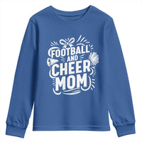 Football And Cheer Mom Quote Youth Sweatshirt Team Supporter Gift Idea - Wonder Print Shop
