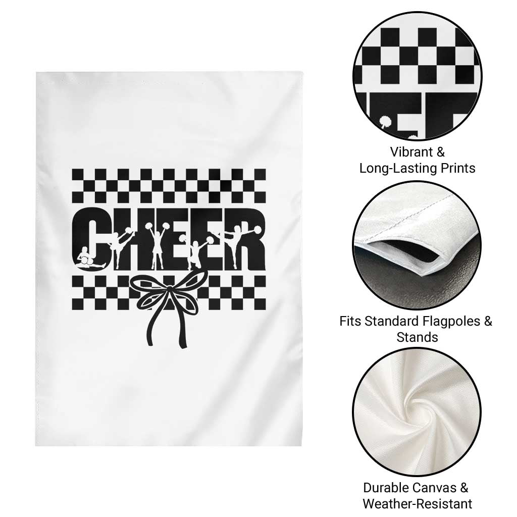Proud Cheerleading Garden Flag Gift For Sports Season Supporters - Wonder Print Shop