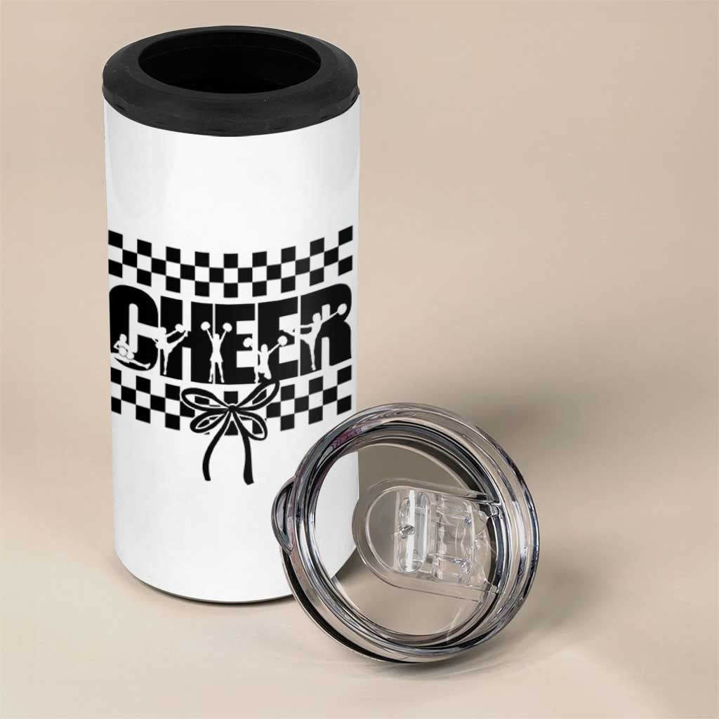 Proud Cheerleading 4 in 1 Can Cooler Tumbler Gift For Sports Season Supporters - Wonder Print Shop