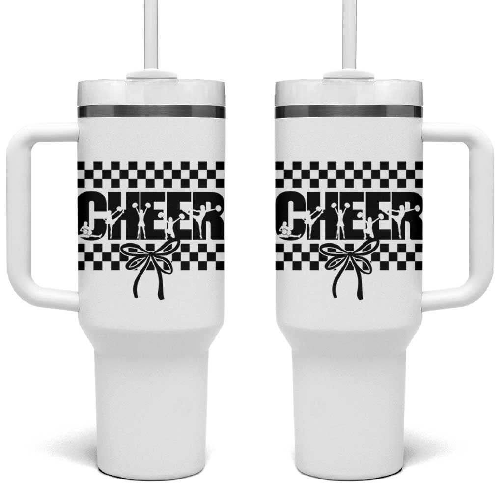 Proud Cheerleading Tumbler With Handle Gift For Sports Season Supporters - Wonder Print Shop