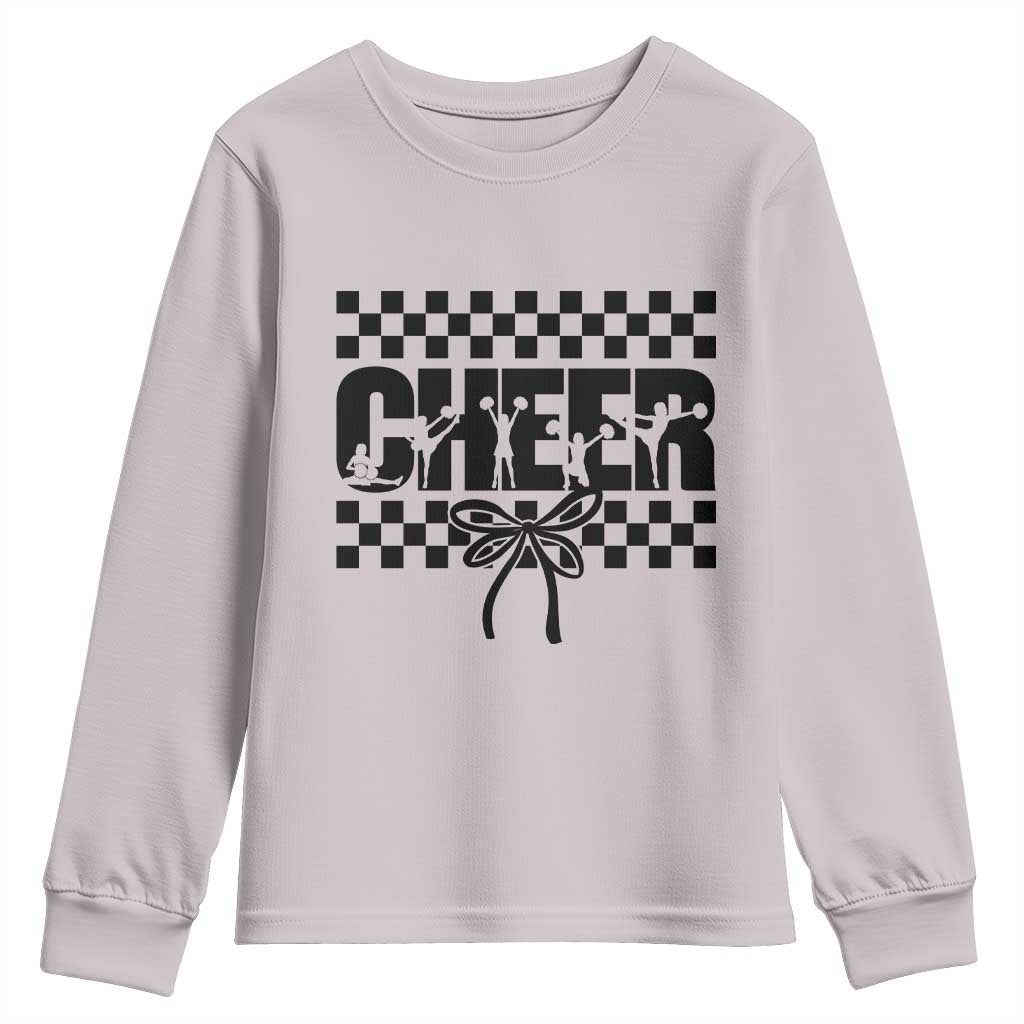 Proud Cheerleading Youth Sweatshirt Gift For Sports Season Supporters - Wonder Print Shop