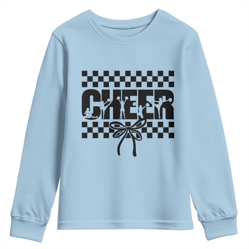 Proud Cheerleading Youth Sweatshirt Gift For Sports Season Supporters - Wonder Print Shop