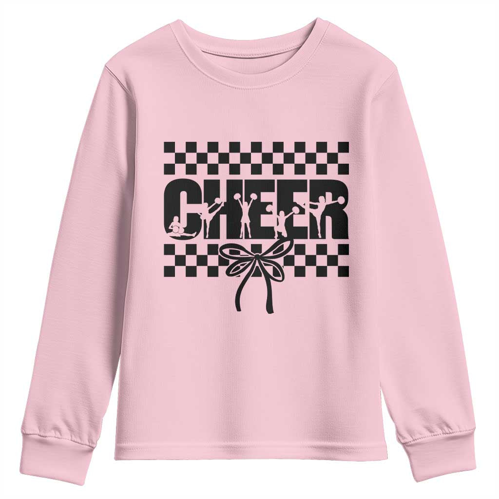 Proud Cheerleading Youth Sweatshirt Gift For Sports Season Supporters - Wonder Print Shop