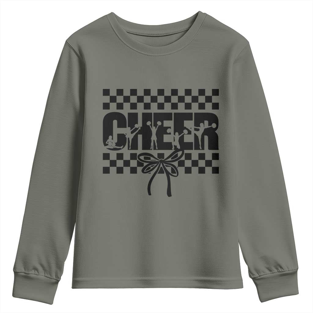 Proud Cheerleading Youth Sweatshirt Gift For Sports Season Supporters - Wonder Print Shop