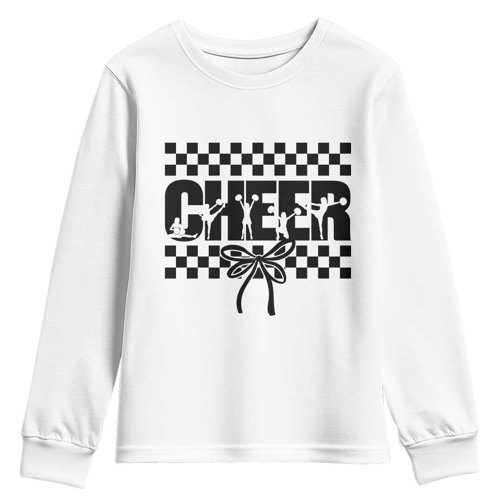 Proud Cheerleading Youth Sweatshirt Gift For Sports Season Supporters - Wonder Print Shop