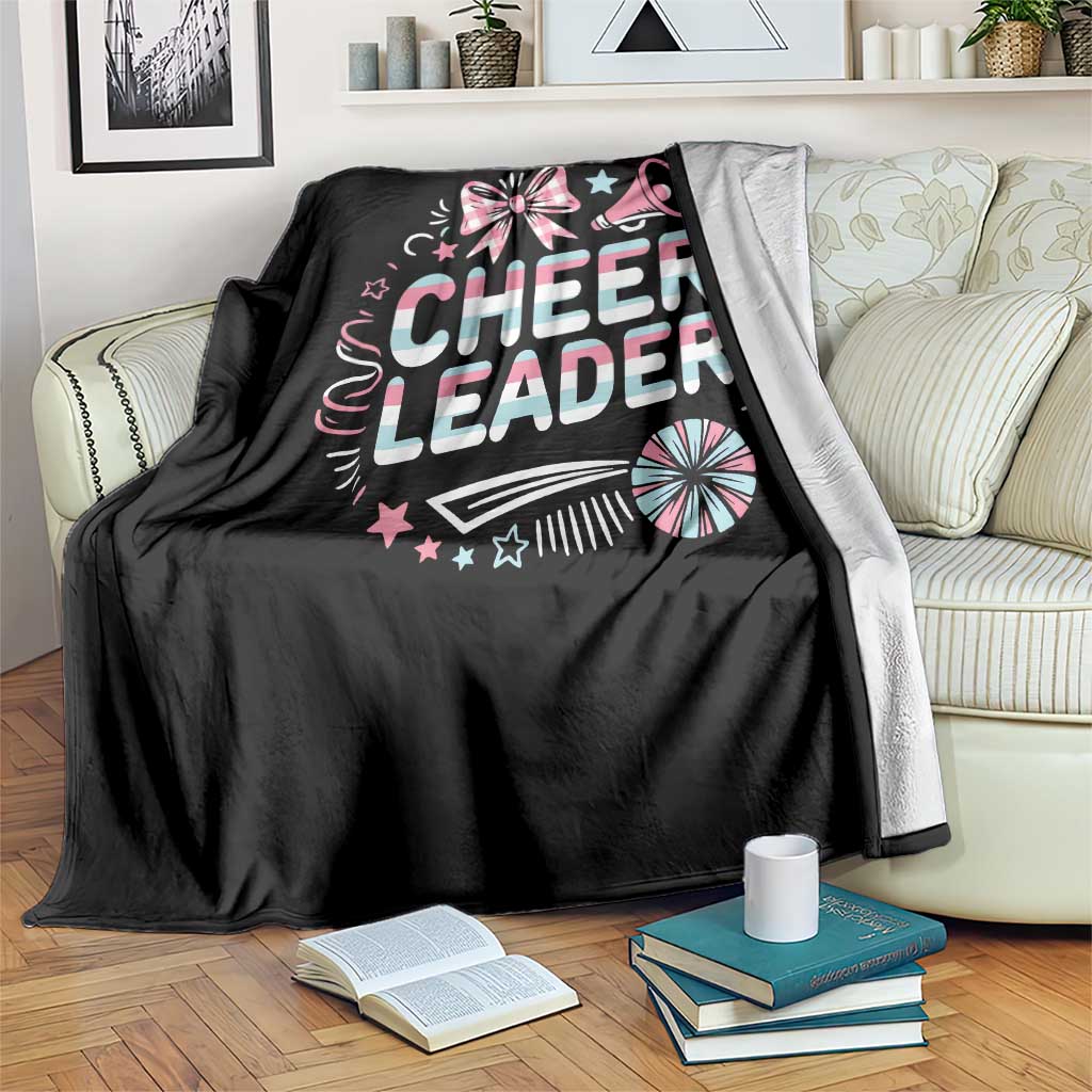 Proud Cheerleader Team Throw Blanket Gift For Women Sports Fans - Wonder Print Shop