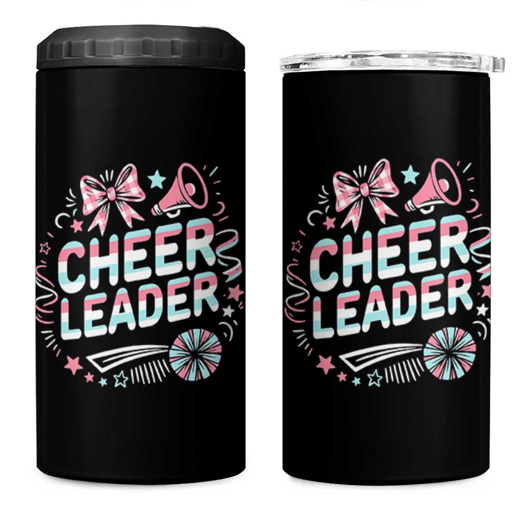 Proud Cheerleader Team 4 in 1 Can Cooler Tumbler Gift For Women Sports Fans - Wonder Print Shop