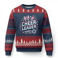 Proud Cheerleader Team Ugly Christmas Sweater Gift For Women Sports Fans - Wonder Print Shop