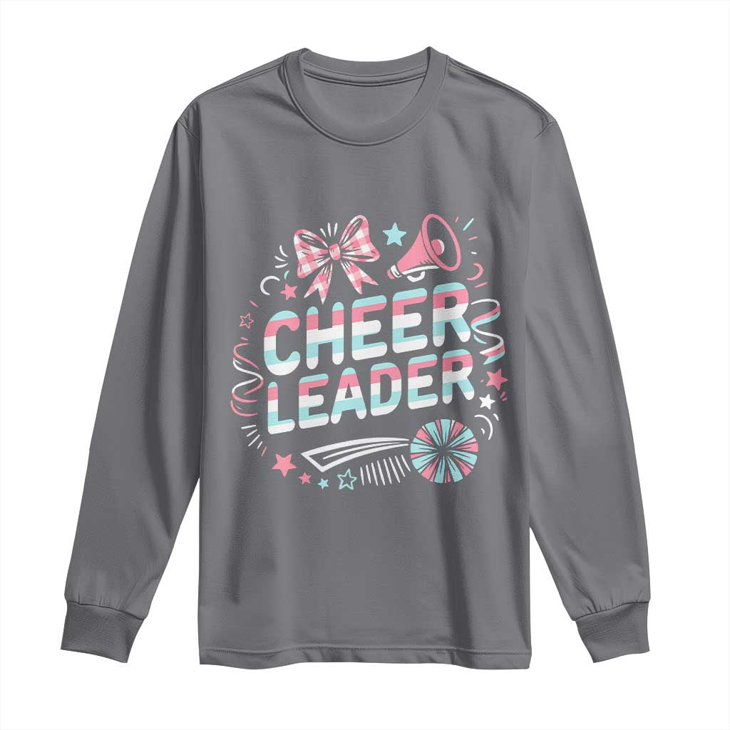 Proud Cheerleader Team Long Sleeve Shirt Gift For Women Sports Fans - Wonder Print Shop