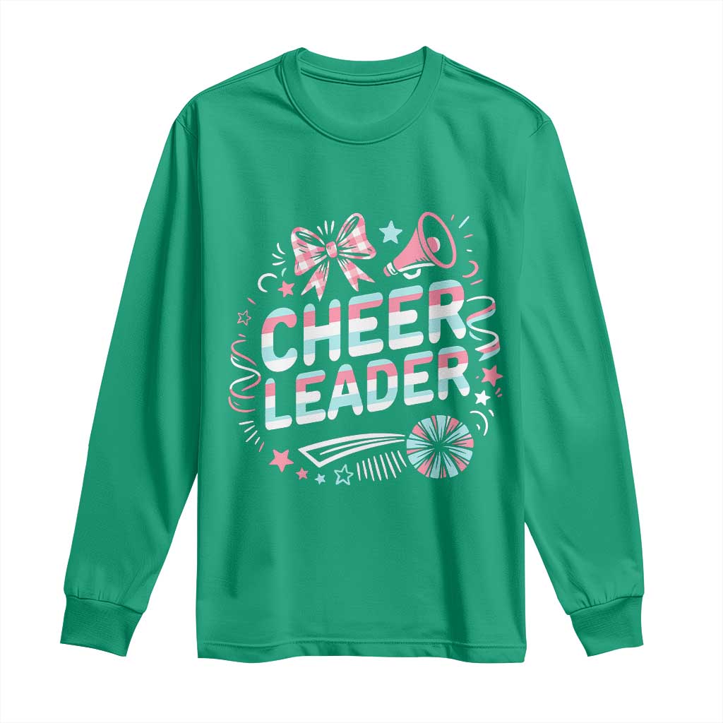 Proud Cheerleader Team Long Sleeve Shirt Gift For Women Sports Fans - Wonder Print Shop