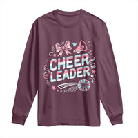 Proud Cheerleader Team Long Sleeve Shirt Gift For Women Sports Fans - Wonder Print Shop