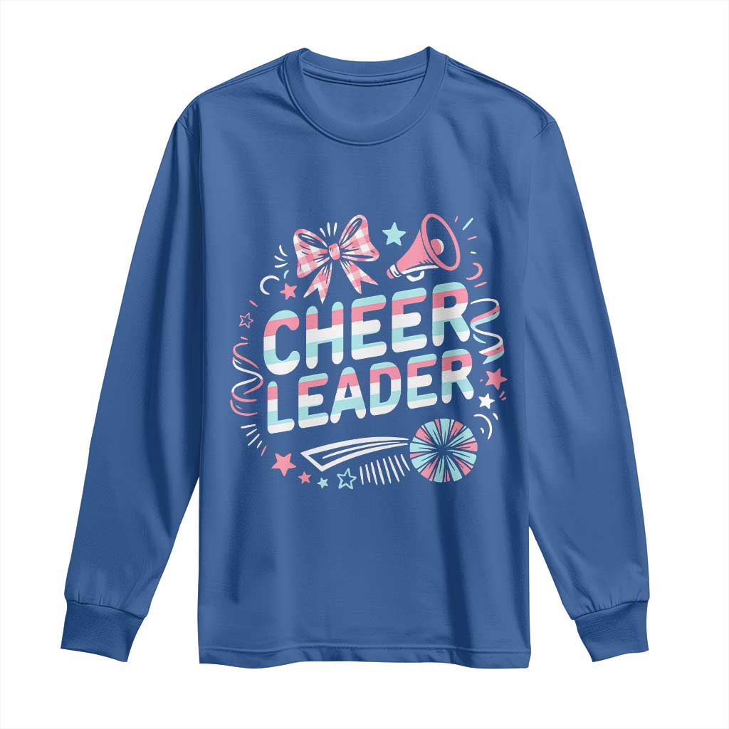 Proud Cheerleader Team Long Sleeve Shirt Gift For Women Sports Fans - Wonder Print Shop
