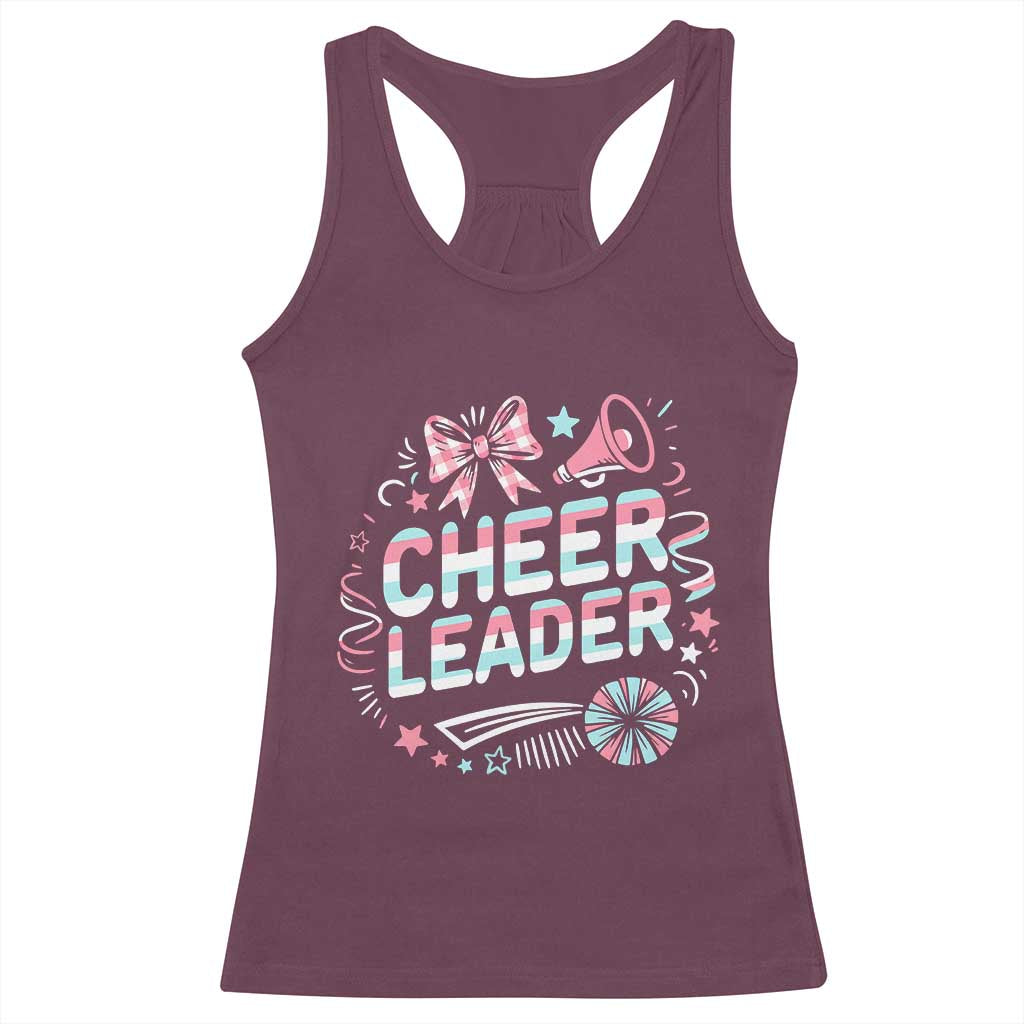Proud Cheerleader Team Racerback Tank Top Gift For Women Sports Fans - Wonder Print Shop