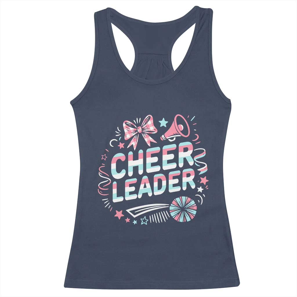 Proud Cheerleader Team Racerback Tank Top Gift For Women Sports Fans - Wonder Print Shop