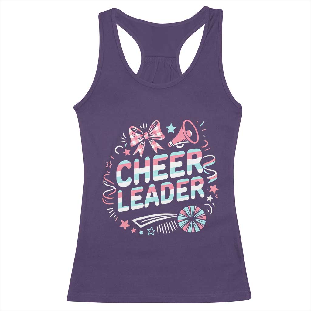 Proud Cheerleader Team Racerback Tank Top Gift For Women Sports Fans - Wonder Print Shop