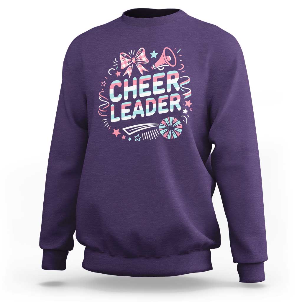 Proud Cheerleader Team Sweatshirt Gift For Women Sports Fans - Wonder Print Shop