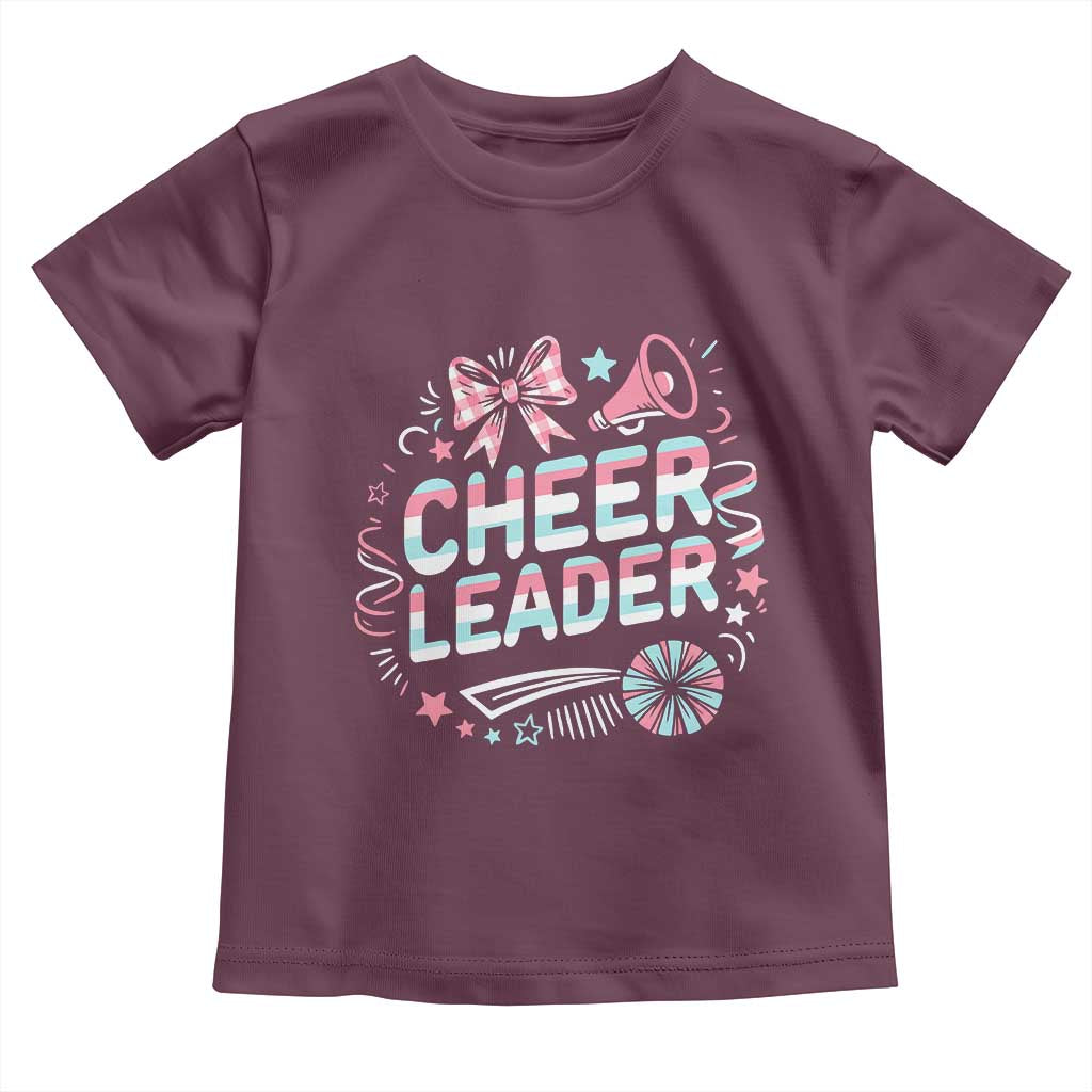 Proud Cheerleader Team Toddler T Shirt Gift For Women Sports Fans - Wonder Print Shop