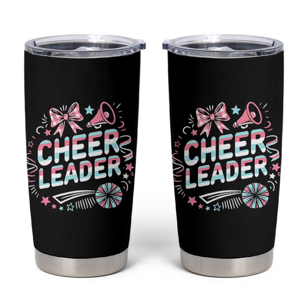 Proud Cheerleader Team Tumbler Cup Gift For Women Sports Fans - Wonder Print Shop