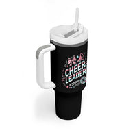 Proud Cheerleader Team Tumbler With Handle Gift For Women Sports Fans - Wonder Print Shop