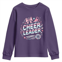 Proud Cheerleader Team Youth Sweatshirt Gift For Women Sports Fans - Wonder Print Shop