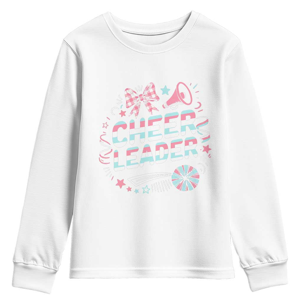 Proud Cheerleader Team Youth Sweatshirt Gift For Women Sports Fans - Wonder Print Shop