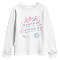 Proud Cheerleader Team Youth Sweatshirt Gift For Women Sports Fans - Wonder Print Shop