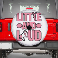 Little And Loud Quote Spare Tire Cover Cheerleader Girl Sports Gift - Wonder Print Shop
