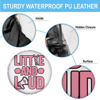 Little And Loud Quote Spare Tire Cover Cheerleader Girl Sports Gift - Wonder Print Shop
